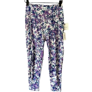 Leggings de bolsillo para mujer Laundry by Shelli Segal púrpura floral flor coloridos M - Imagen 1 de 8