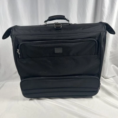 Dakota by Tumi Large Blk Ballistic Nylon Garment Bag Wardrobe Bag 24x26 Folded - Image 1 of 4