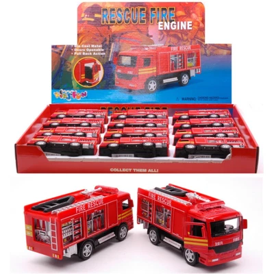 CAMION POMPIERI cm 12,5 Kinsmart Modellismo Giocattolo Nouveau modèle - Photo 1/3
