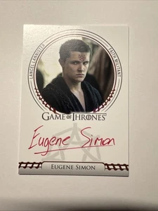 2024 Game Of Thrones Legends Of Realm Eugene Simon Lancel Red Ink Sigil Auto - Picture 1 of 6