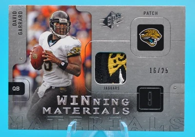 2009 SPx David Garrard Winning Materials Platinum Patch /25 Jaguars Logo - Image 1 of 2