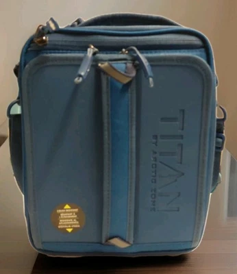 Fiambrera Titan by Arctic Zone azul con tazón y contenedor de salsa - Nueva, falta etiqueta Foto 1 de 4