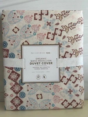 Pottery Barn Teen MAYA MEDALLION Twin Duvet Cover NWT Organic Cotton - Image 1 of 4