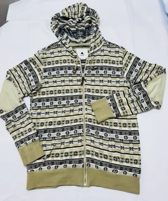 Burton Pitch Full Zip Hoodie French Terry AOP Lightweight Sweater Jacket Mens M - Image 1 of 4