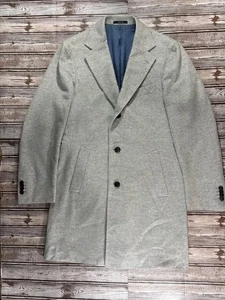 Suitsupply 100% Kaschmir Carlo Barbera Vicenza langer Mantel Gr. 48 US 38 Farbe grau - Bild 1 von 8
