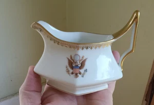 PRINCIPIOS DE 1900 TIENDA RECUERDO NACIONAL SELLO AMERICANO CREMA LIMOGES PORCELANA - Imagen 1 de 7