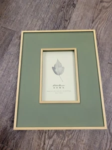 Eddie Bauer Holz erhöhte Bordüre Efeu Grün Lodge Hütte Rustikal Bilderrahmen 4x6 - Bild 1 von 3