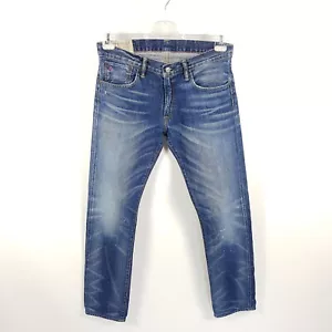 Polo Ralph Lauren Jeans Varick Herren W32 L32 Blau Slim Straight Western Hose - Bild 1 von 9