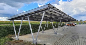 Industrie-PV-Carport, modular erweiterbar, Solar Carport, 4 Stellplätze 16kWp - Bild 1 von 6