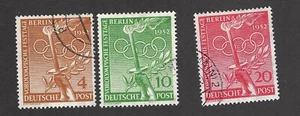 Germany - Deutsche Post Berlin 1952 Sc# 9N81-9N83 used - Picture 1 of 1