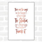 Rose Gold There Are 2 Ways Quote Jumbo Fridge Magnet