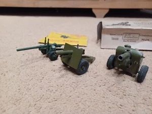 3 Military Guns - Britains 4.5 Howitzer - Dinky 5.5 Medium Gun 692 - Other - Picture 1 of 8