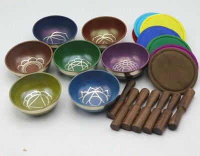 set of seven Singing bowl-Tibetan singing bowl-Meditation bowl-chakra Set Bowl - Image 1 of 4