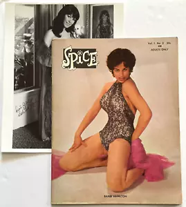 Spice Pinup/Burlesque Magazine Vol.1 No.2 1959 + Doris Gohlke Autographed 8X10 - Picture 1 of 5