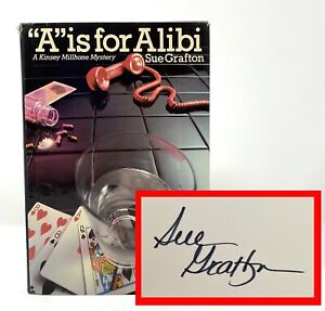 Sue Grafton - A is for Alibi - SIGNED 1st 1st w/ Complete Number Line 