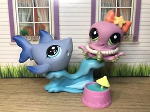 2 LPS - Littlest Pet Shop Brazilian Exclusive Octopus 2541 & Blue Shark 2139 - Bild 1 von 13