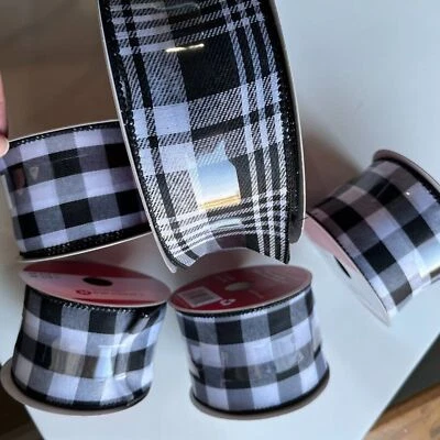 Fita de tecido com fio de Natal (1 jumbo / 4‎ rolos padrão - nova) (160 pés) - Imagem 1 de 4