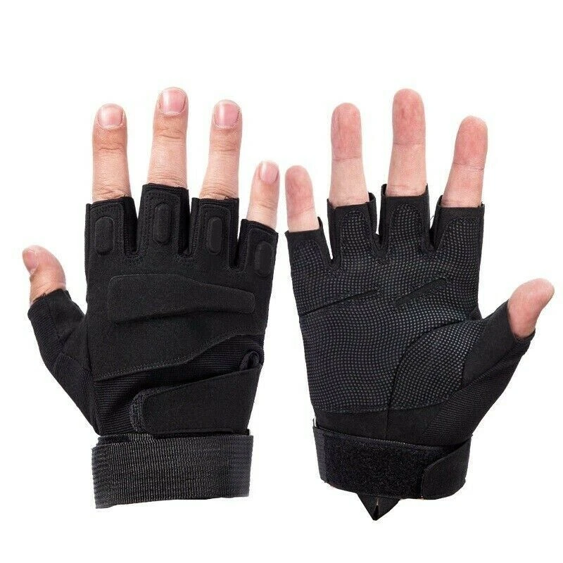Guantes de medio dedo completo y caza tácticos militares del ejército de Estados Unidos para hombres Foto 1 de 4