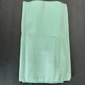 Green Small Geometric Pattern Acetate Rayon Fabric 44"W x 55" L - Picture 1 of 4