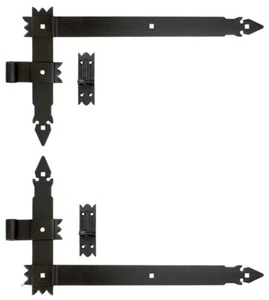 2 x Winkelband 600 x 340 x 50 + Kloben Winkelbänder Türbänder Türband Schwarz. - Bild 1 von 2