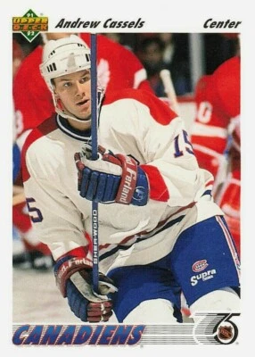 1991-92 Upper Deck Hockey #379 Andrew Cassels  - Image 1 of 2