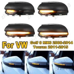 2Pc Indicator Lamp Side Turn Signal Light For VW Golf 6 MK6 GTI R20 Touran 11-14 - Picture 1 of 12