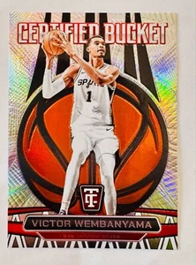 Victor Wembanyama 2024-25 Panini Certified Certified Bucket Insert Mirror - Imagen 1 de 1