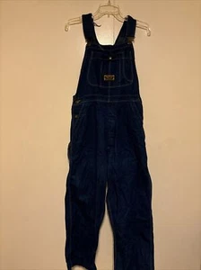 Vintage Washington Dee Cee Adult Denim Overalls Sanforized Blue Jean - Picture 1 of 20
