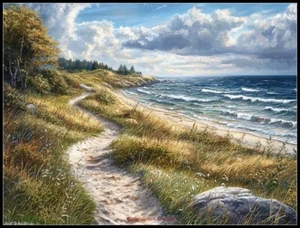 Sea Breeze Trail 2 - Chart Counted Cross Stitch Patterns Needlework DMC Color - Picture 1 of 2