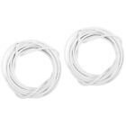  2 Sets Curtain Railing System Kit Wire Cables Metallic Line