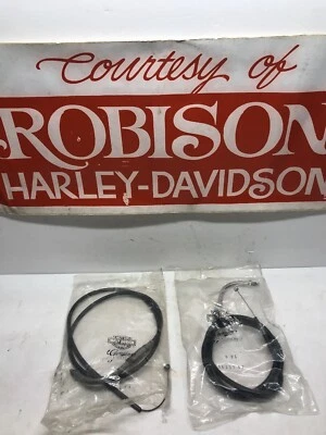 Nuevo de Lote Antiguo Cable de Control del Acelerador Harley-Davidson OEM 56337-83 56336-83 Robison HD FXRT Foto 1 de 4