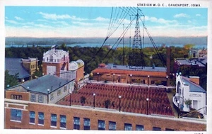 Estación W. O.C - Davenport, Iowa - litografía sin publicar - Imagen 1 de 2