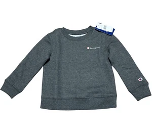 Champion Crewneck Sweatshirt Charcoal Heather Size 3T Kids Toddler Boys Girls - Picture 1 of 9