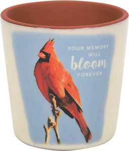 Enesco H2 Izzy and Oliver Caring Cardinals Memory Planter Pot 3.5"H 6010906 - Picture 1 of 5