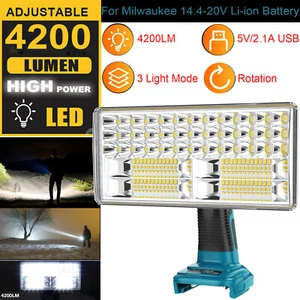 for Makita Light Cordless LED Work Light 40W 4200LM Jobsite Light for Makika 18V - Picture 1 of 11