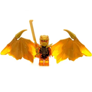 nuova minifigure cristallizzata NINJAGO - Cole (Drago d'oro) in confezione carta - Foto 1 di 4