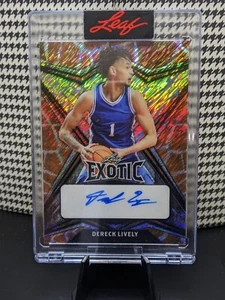 Dereck Lively Prospect Auto /3 Duke Mavericks 2022 Leaf Exotic 🏀🐎📈🏀🐎📈🏀🐎 - Bild 1 von 3