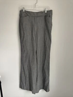 БЕЛЫЙ ДОМ черный рынок женщин размер 8 загрузки вырез серый льняной смеси платье брюки - Изображение 1 из 4