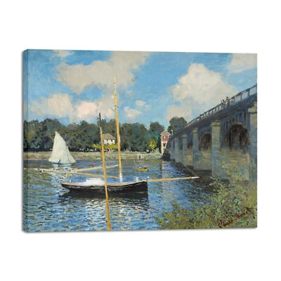 Холст печать настенное искусство мост в Аржантее Клод Моне художественная печать - Изображение 1 из 4