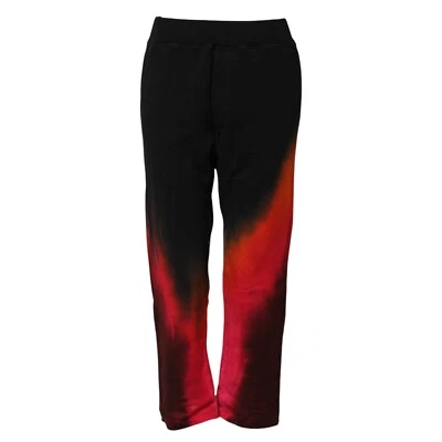 Pantalones de chándal DSQUARED2 negro rojo algodón calce recto IT38/US4/XS 580usd Foto 1 de 4