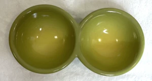 Figi Green Twin Snack Bowl, 1/2 Of Caterpillar Bowl, Replacement, Salsa Guac, 8” - Picture 1 of 6