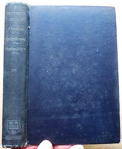 1946 PLATONIS OPERA TOMUS III TETRALOGIAS V-VII CONTINENS HB VG Burnet OUP Greek - Imagen 1 de 2