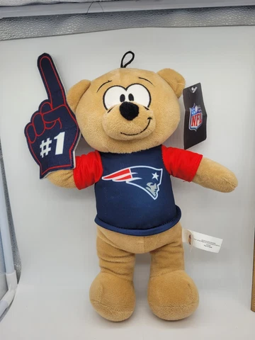 r. Good Stuff NFL Plush Bear New England Patriots Jersey & Foam #1 Finger Cover