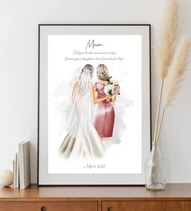 Personalised Mother of the Bride Gift, Mother of the Bride Custom print S103 - Picture 1 of 7