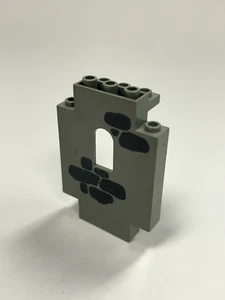 Lego Old Light Gray 2x5x6 Castle Wall Panel Stone Pattern with Window - Picture 1 of 1