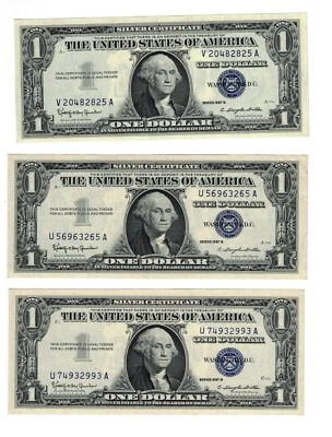 ** 1957 B $1 ONE DOLLAR SILVER CERTIFICATE GEM/PRICE FOR ONE SINGLE NOTE ** - Image 1 of 2