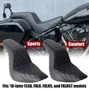 Sports & Comfort Type 2-UP Gel Pad Seat For Harley Sport Glide FLSB Low Rider S - Picture 1 of 12