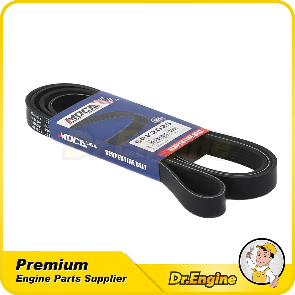 Cinturón serpentino EPDM apto para Chevrolet Camaro Corvette 1998-2015 3,6 L 5,7 L 6,2 L Foto 1 de 4