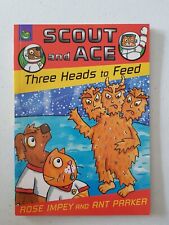 Orchard Colour Crunchies Book- Scout And Ace Three Heads To Feed 2006 Rose Impey