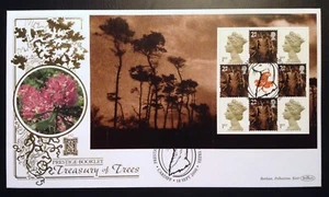 Folleto Benham Gold 2000 Treasury of Trees panel en cubierta del primer día, Cardiff SHS - Imagen 1 de 3